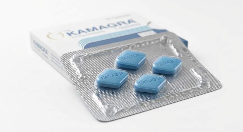 Kamagra Originalpackung und Tabletten