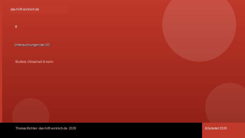 Untersuchungen bei Erektionsstörung: Bluttest, Ultraschall und mehr