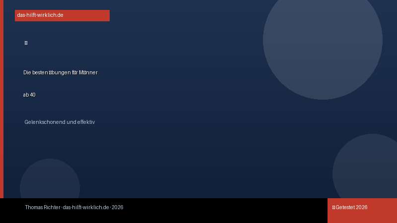 Die besten Krafttraining-Übungen für Männer ab 40 — gelenkschonend
