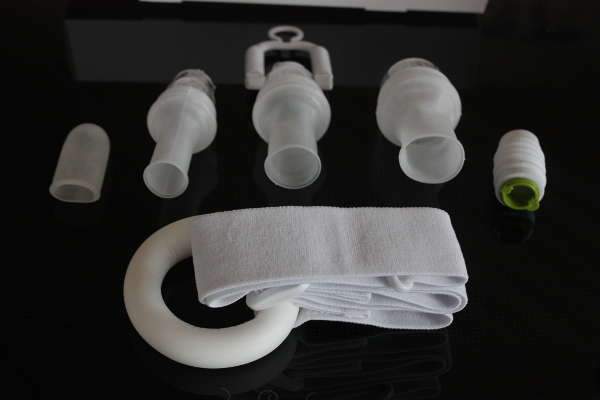 Alle Einzelteile des Phallosan Forte im Überblick