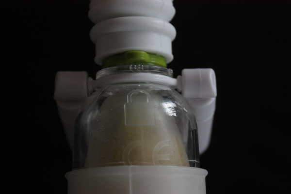 Vakuum aufgebaut — Pumpe verriegeln